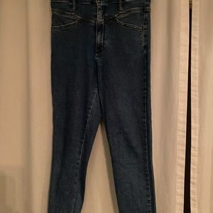 Abercrombie high rise super skinny ankle jeans